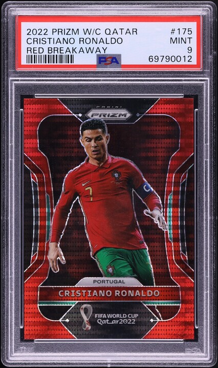 2022 Panini Prizm World Cup Qatar Black Cristiano Ronaldo 1/1 #175