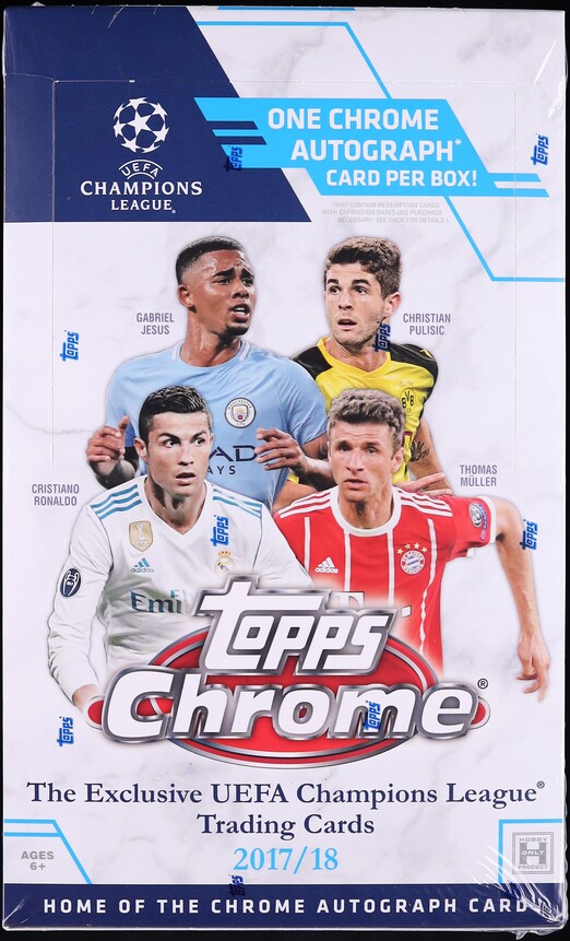 2017 Topps Chrome Soccer UEFA Champions League Sealed Hobby Box - Photo 1