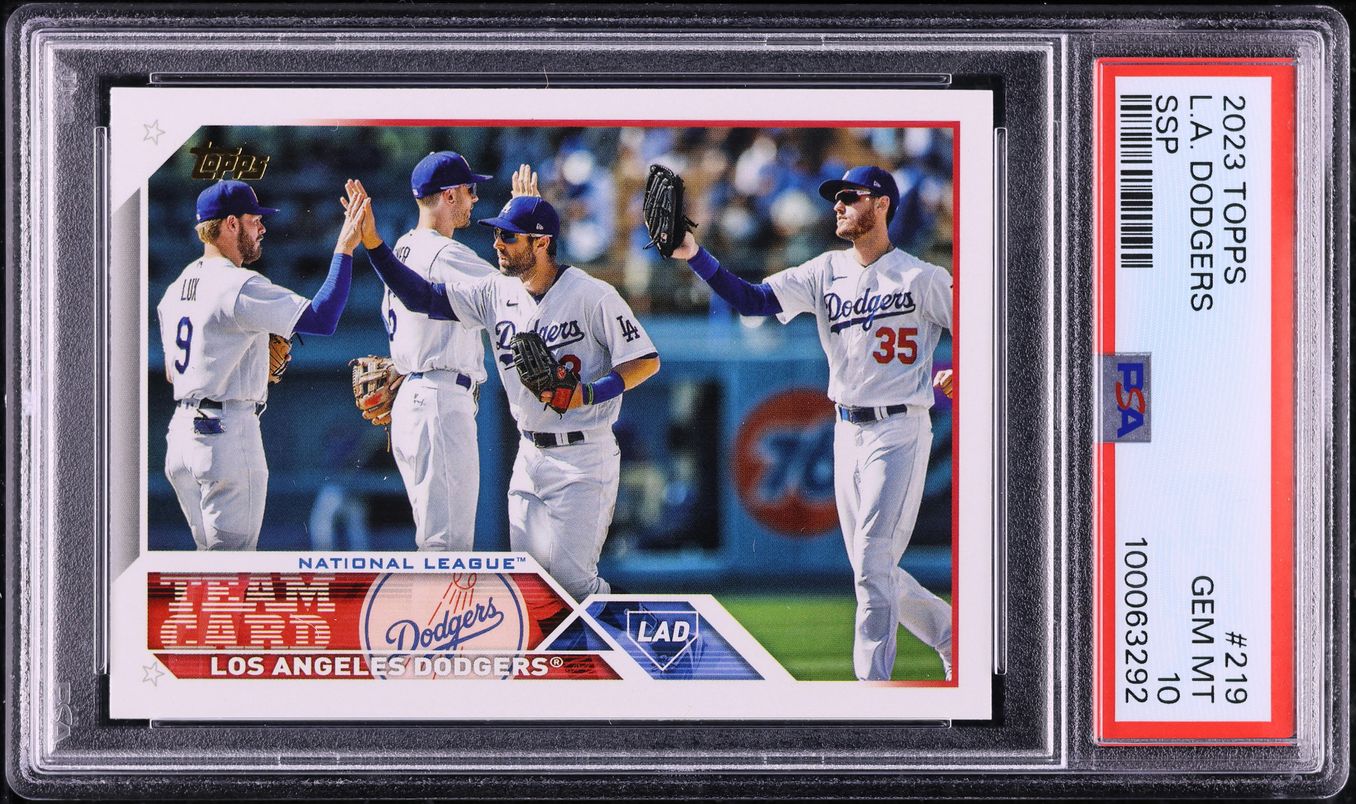 2023 Topps LA Dodgers SSP #219 PSA 10 GEM MINT