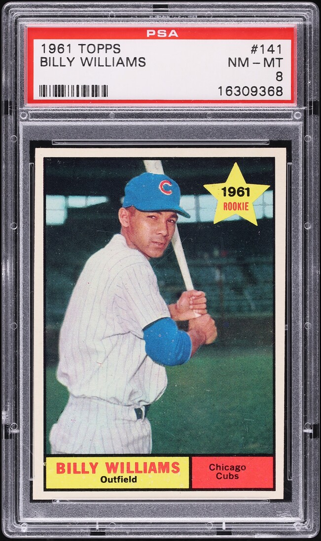 1961 Topps Billy Williams ROOKIE #141 PSA 8 NM-MT