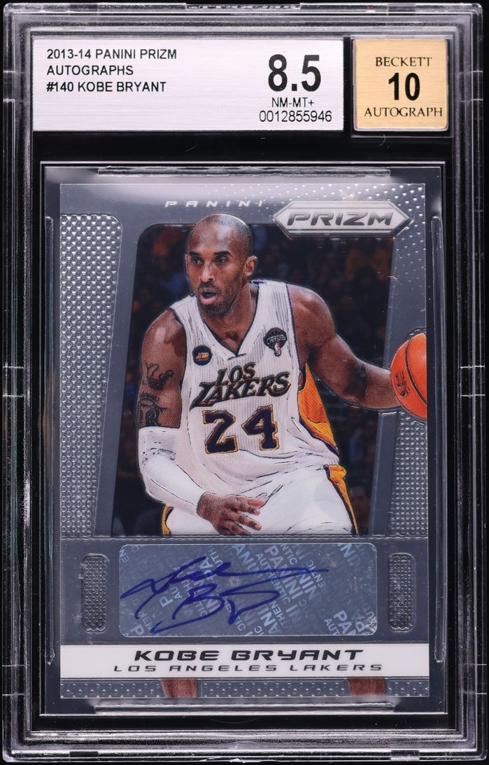 2013 Panini Prizm Kobe Bryant AUTO #140 BGS 8.5 NM-MT+