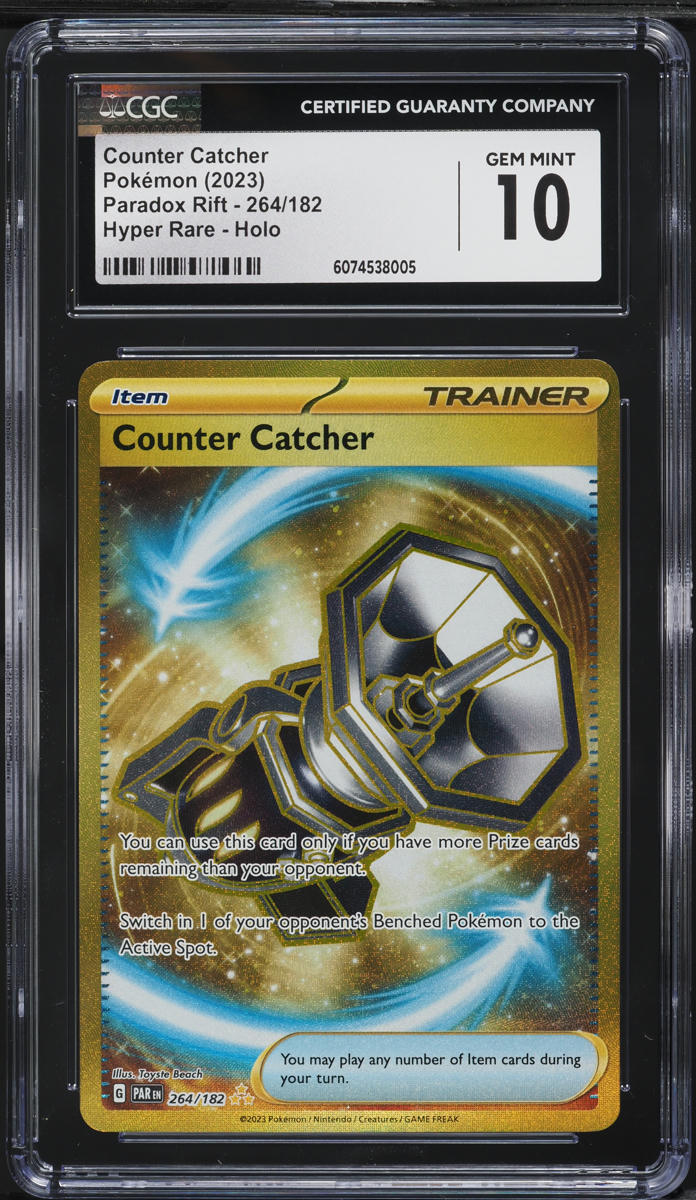 2023 Pokemon SV Paradox Rift Hyper Rare Counter Catcher #264 CGC 10 GEM MINT