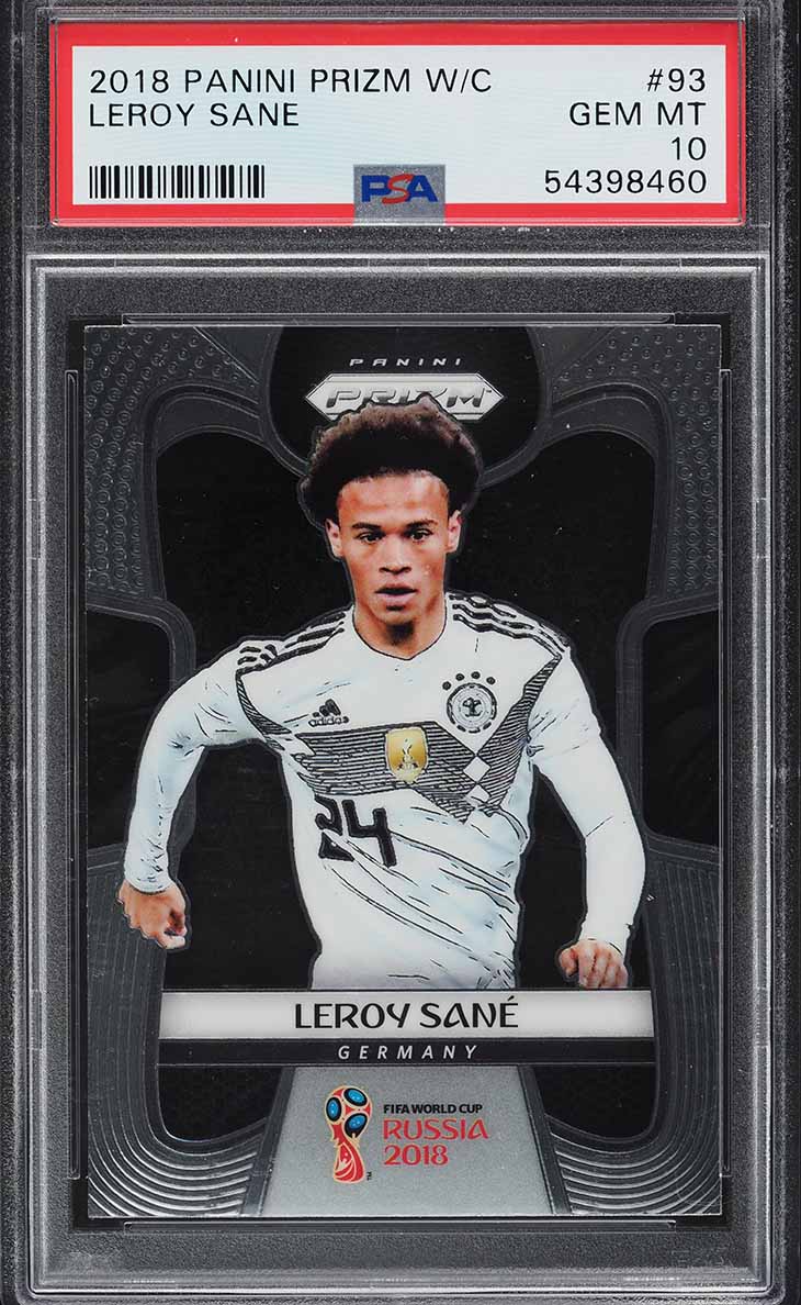 2018 Panini Prizm World Cup Leroy Sane ROOKIE #93 PSA 10 GEM MINT