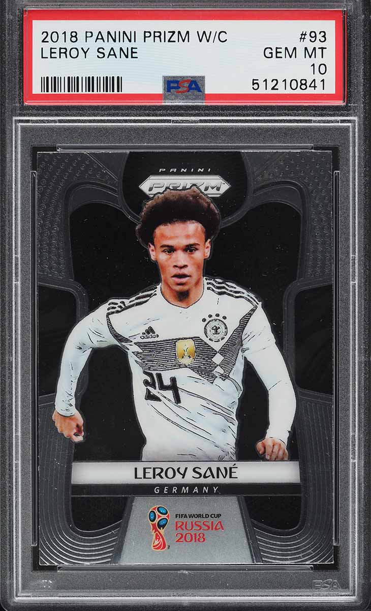 2018 Panini Prizm World Cup Leroy Sane ROOKIE #93 PSA 10 GEM MINT