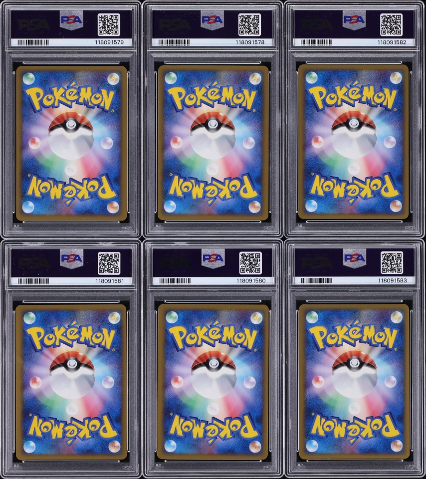 Lot(6) 2010 Pokemon Japanese Promo Legendary Present Camp Sequential Holo Set PSA 10 GEM MINT