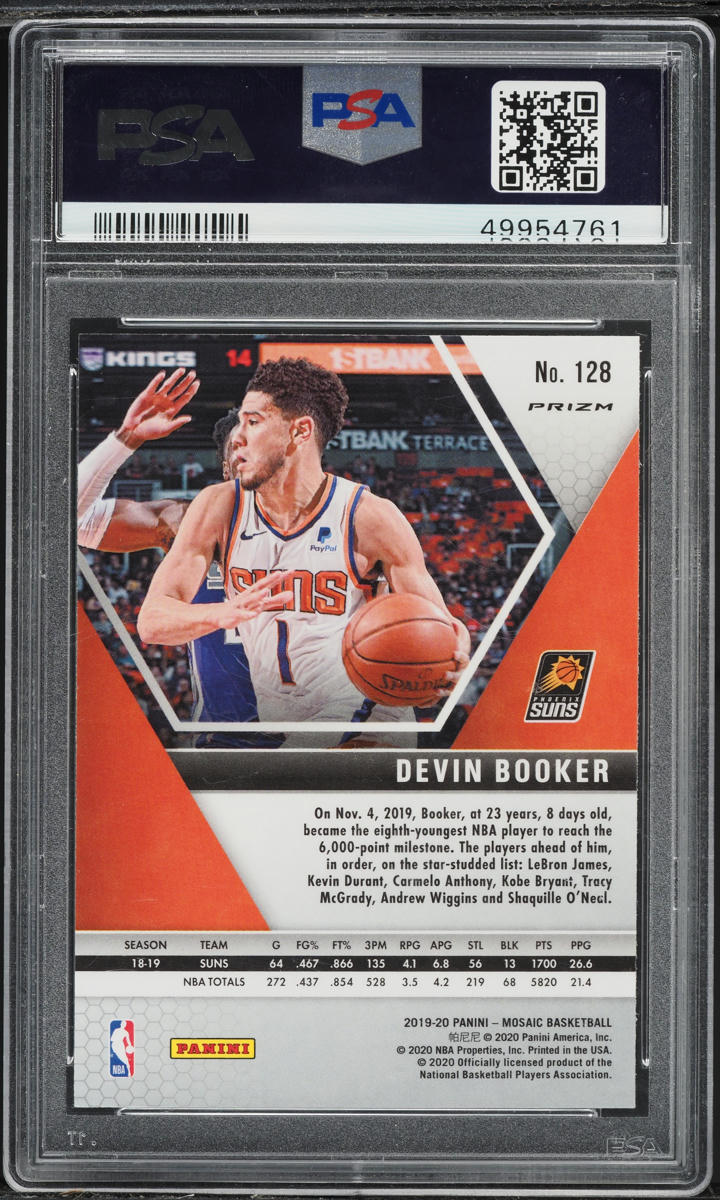 2019 Panini Mosaic Genesis Devin Booker #128 PSA 10 GEM MINT