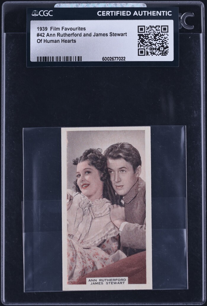 1939 Film Favourites Ann Rutherford And James Stewart OF HUMAN HEARTS ...