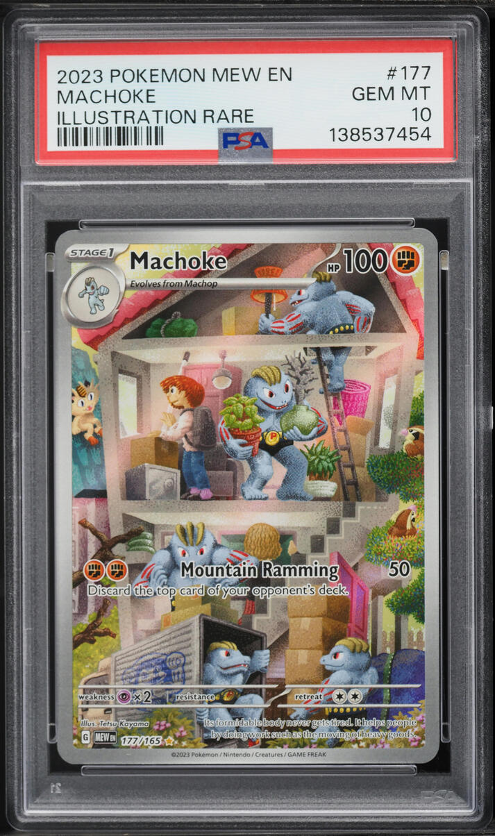 2023 Pokemon Scarlet & Violet 151 IR Machoke #177 PSA 10 GEM MINT