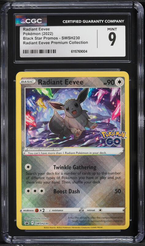2022 Pokemon Japanese SWSH Pokemon GO Radiant Eevee #55 PSA 10 GEM