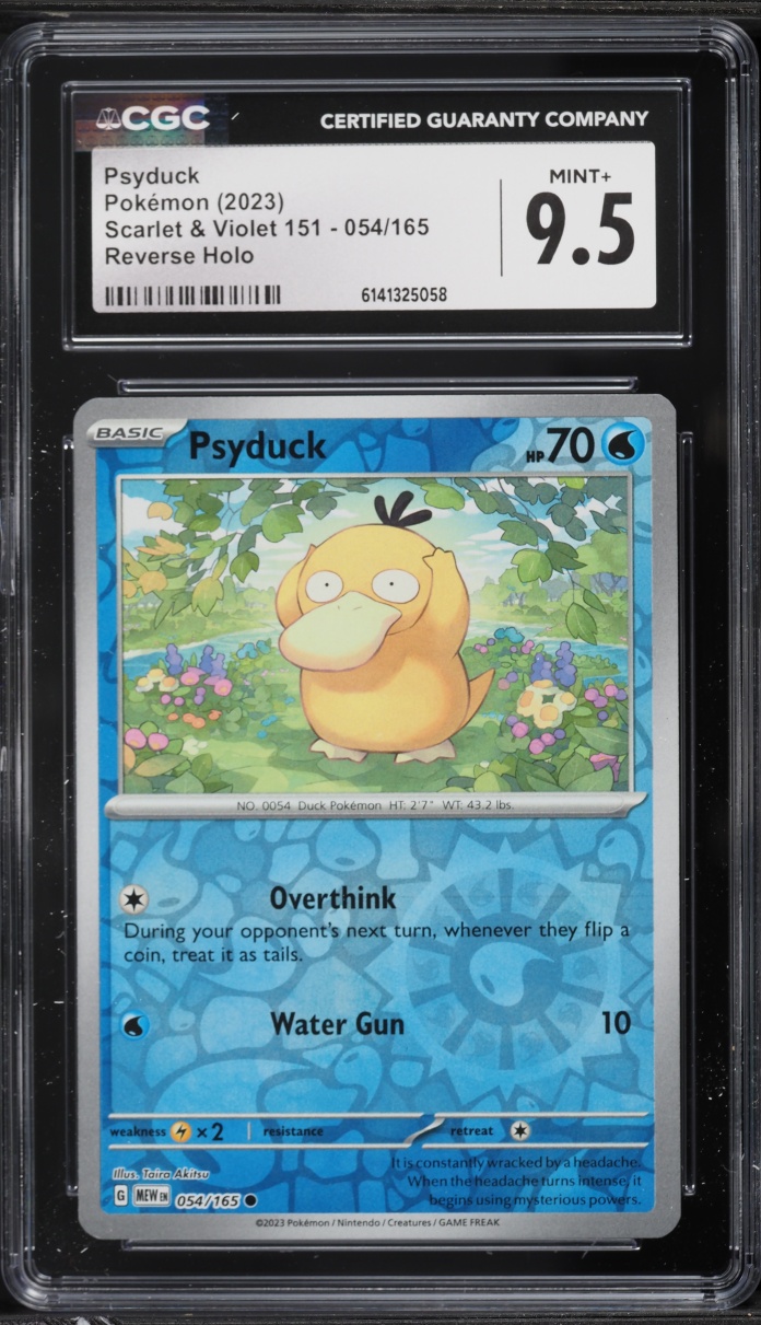 2023 Pokemon Scarlet & Violet 151 Reverse Holo Psyduck #54 CGC 9.5 MINT+