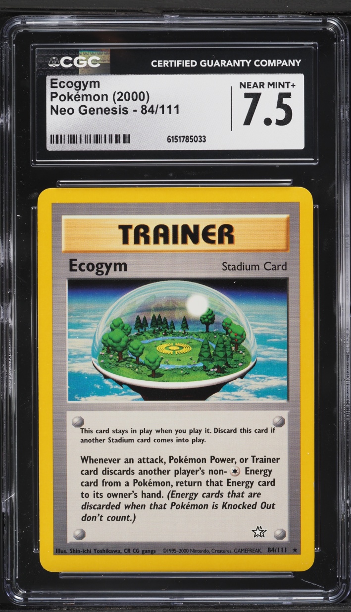 2000 Pokemon Neo Genesis Ecogym #84 CGC 7.5 NRMT+