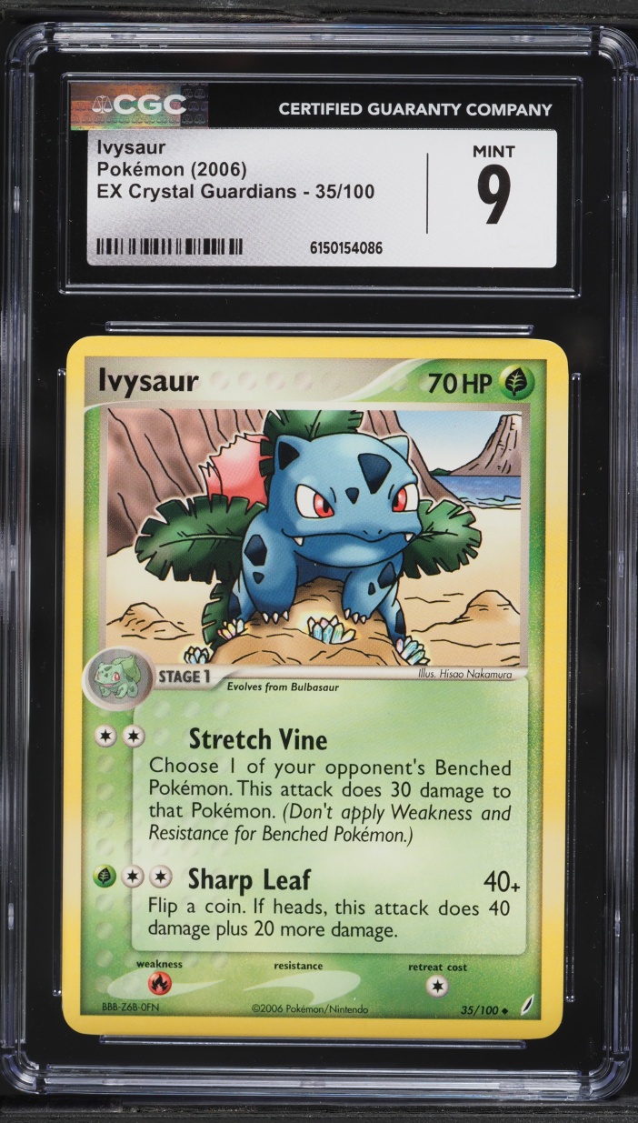 2006 Pokemon EX Crystal Guardians Ivysaur #35 CGC 9 MINT