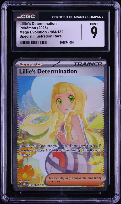 2025 Pokemon Mega Evolution SIR Lillie's Determination #184 CGC 10
