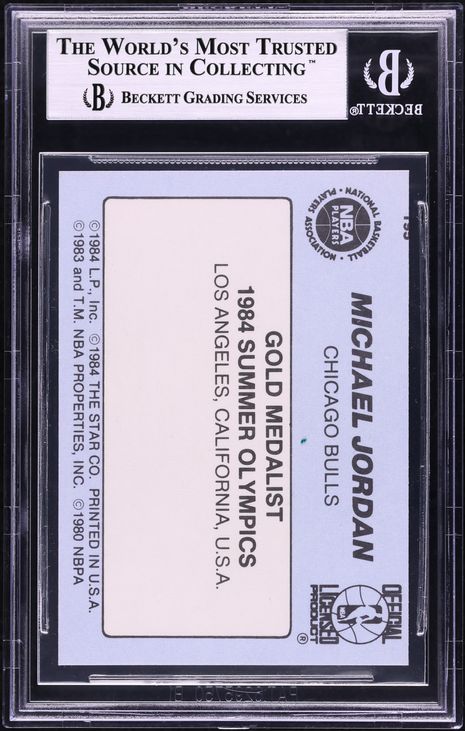 1984 Star Basketball Michael Jordan ROOKIE #195 BGS 9 MINT