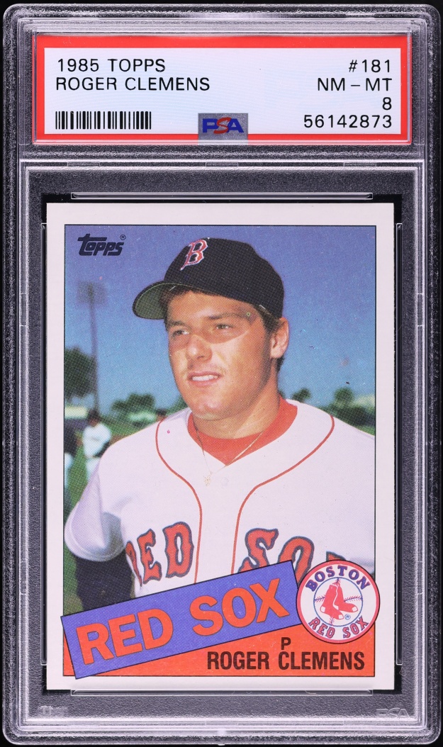 1985 Topps Roger Clemens ROOKIE #181 PSA 8 NM-MT