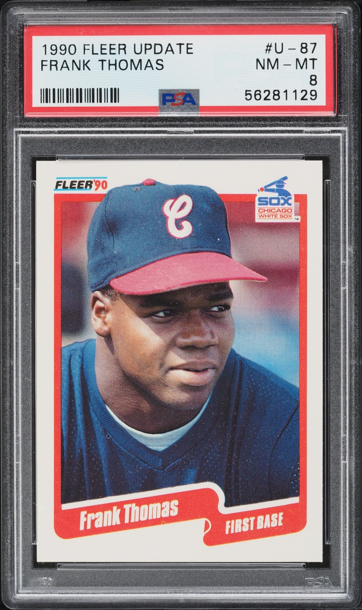 1990 Fleer Update Frank Thomas ROOKIE #U-87 PSA 8 NM-MT