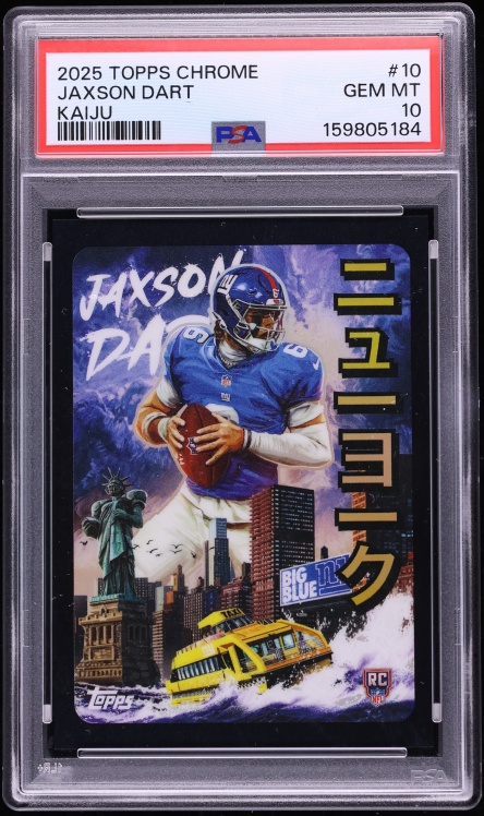 2025 Topps Chrome Kaiju Jaxson Dart ROOKIE #KAI-10 PSA 10 GEM MINT