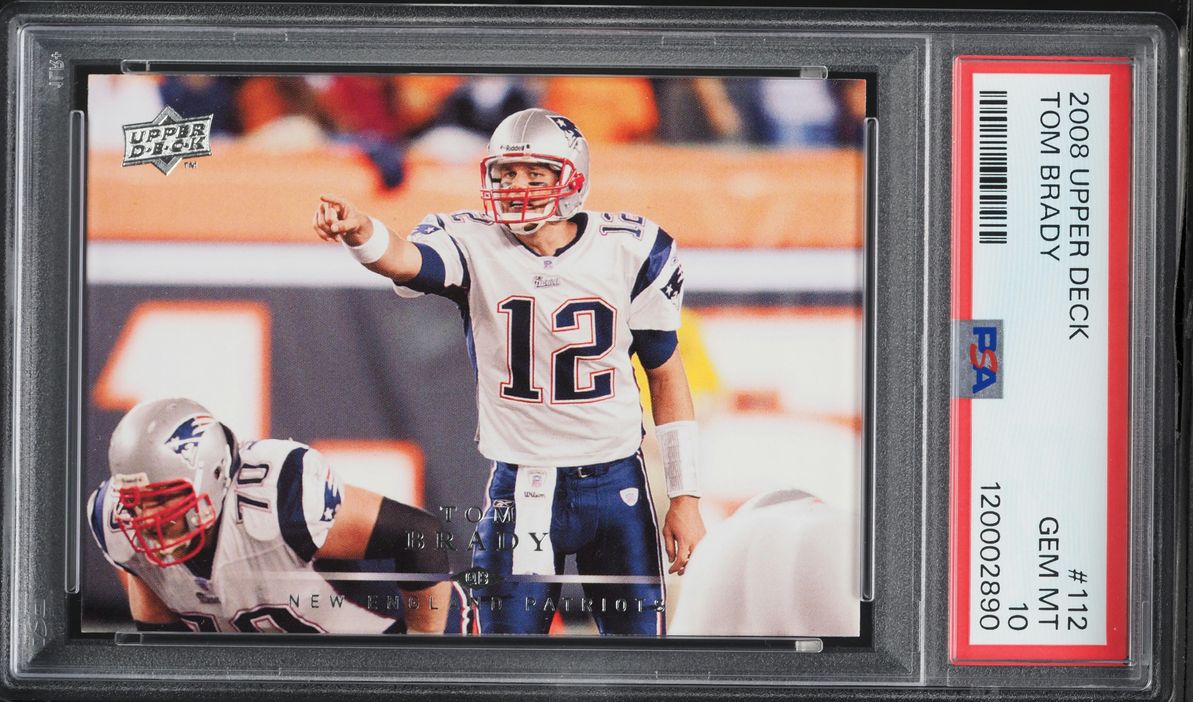 2008 Upper Deck Football Tom Brady #112 PSA 10 GEM MINT