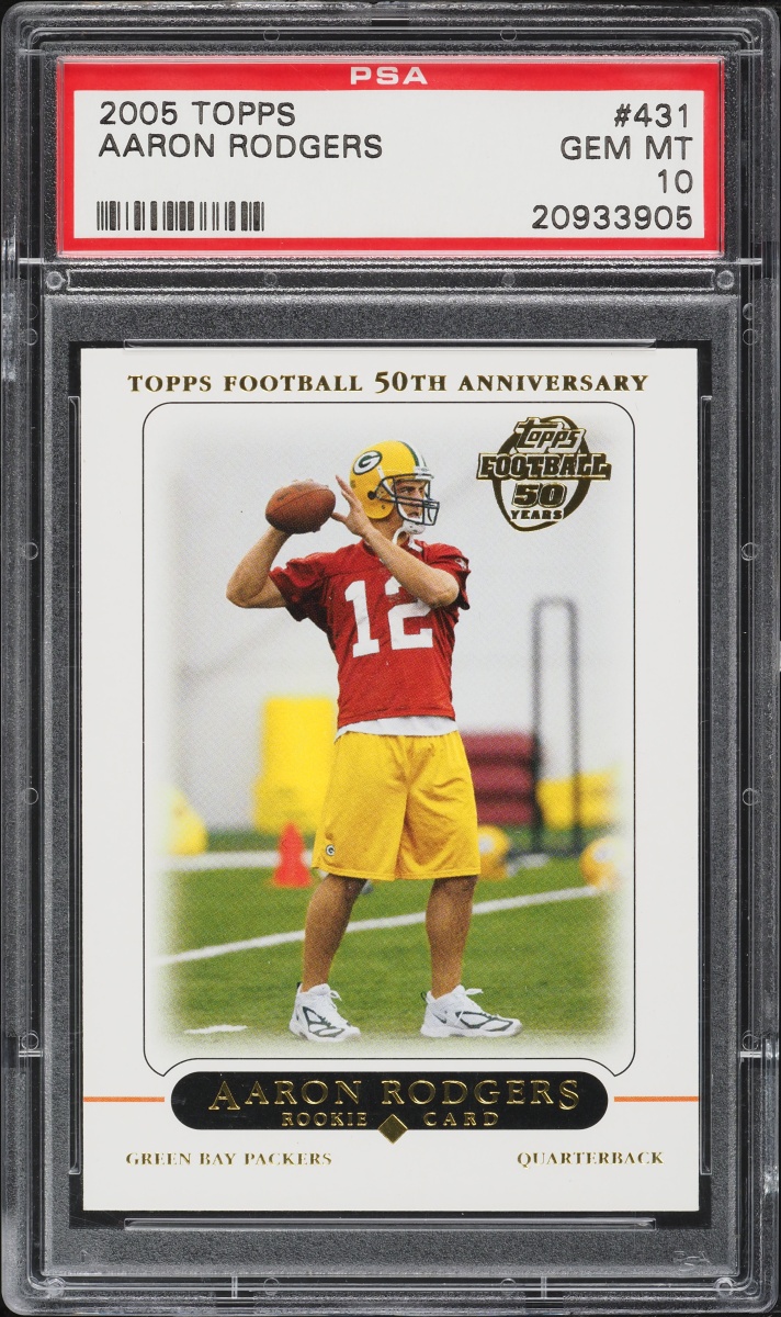 2005 Topps Football Aaron Rodgers ROOKIE #431 PSA 10 GEM MINT