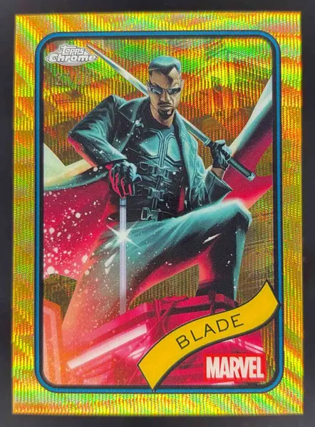 2025 Topps Chrome Marvel Gold Wave Refractor #126 Blade /50 on Fanatics ...