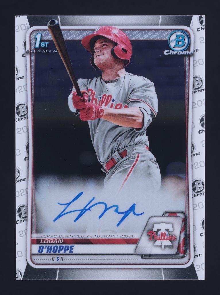 2020 Bowman Chrome Logan O'Hoppe PROSPECT AUTO #CPA-LOH MBA AUTH
