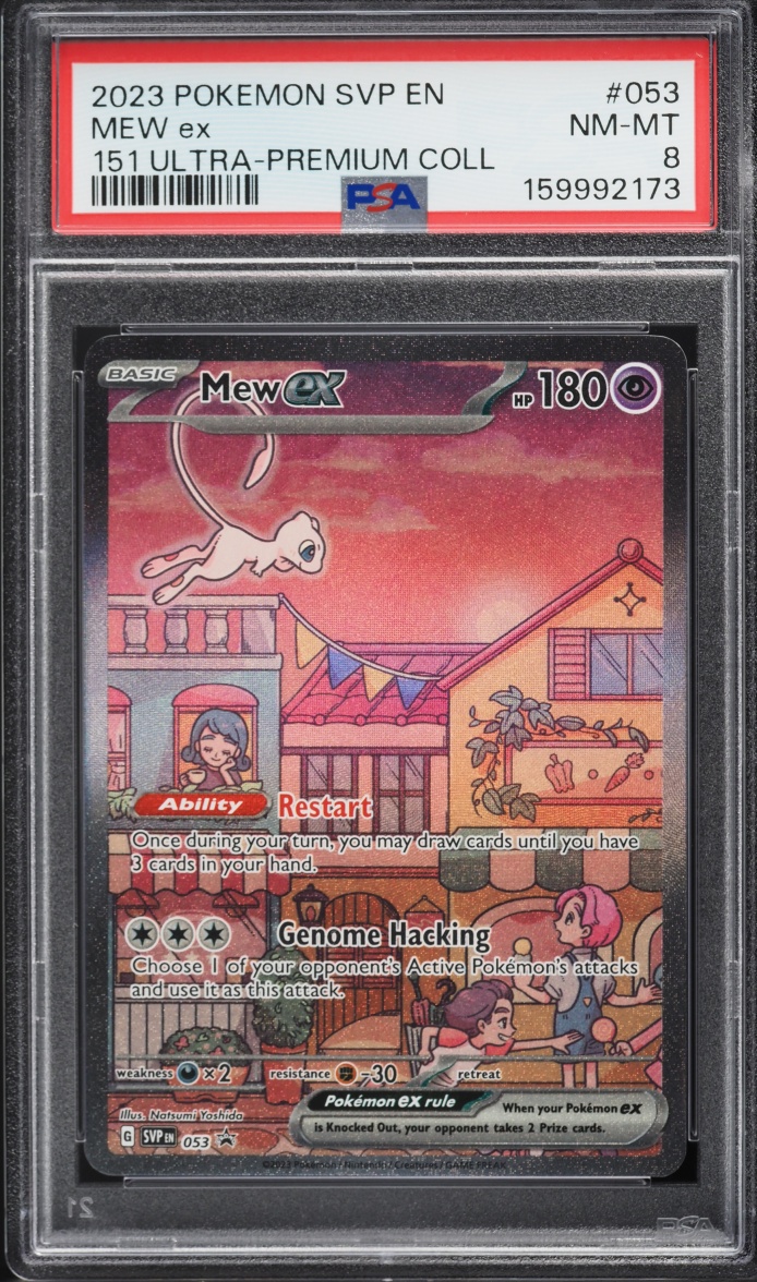 2023 Pokemon Scarlet & Violet Promo 151 Ultra Premium Collection Full Art Mew ex #53 PSA 8