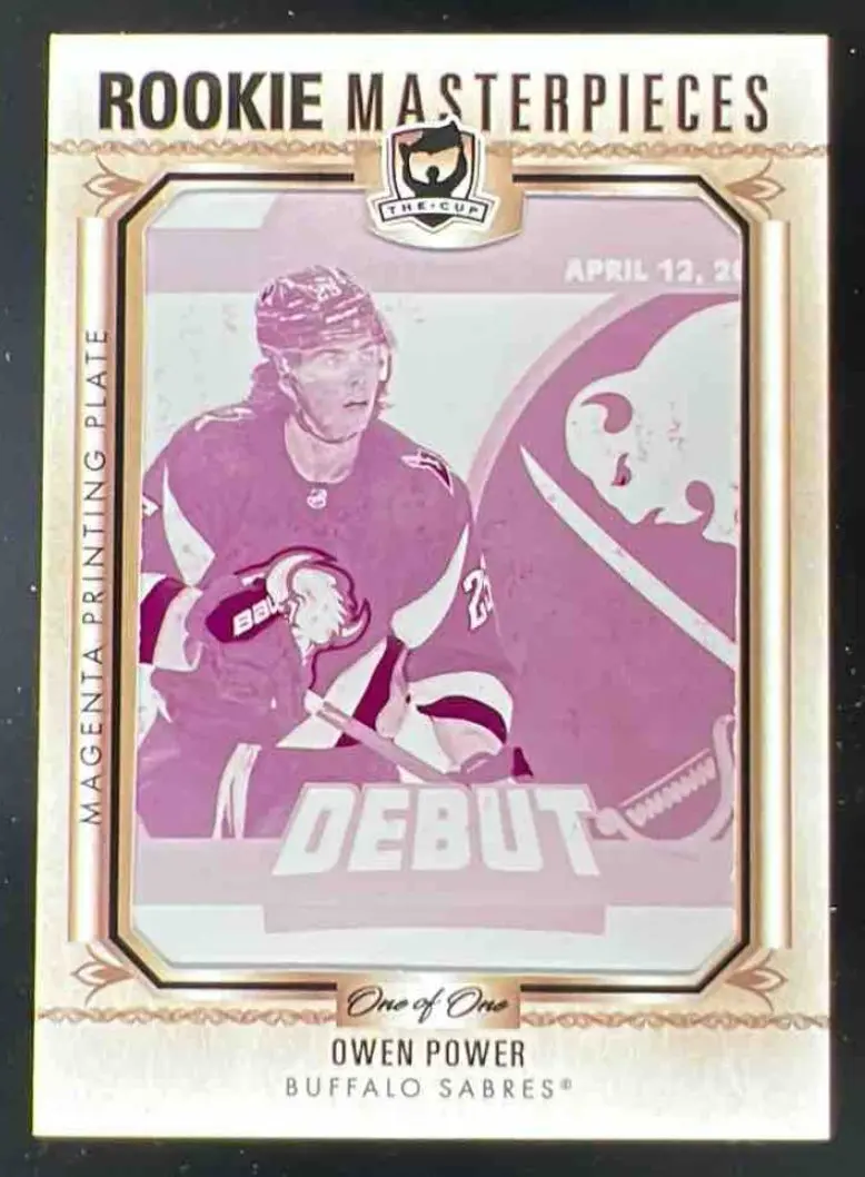 2022-23 The Cup Rookie Masterpieces Printing Plate Magenta Owen