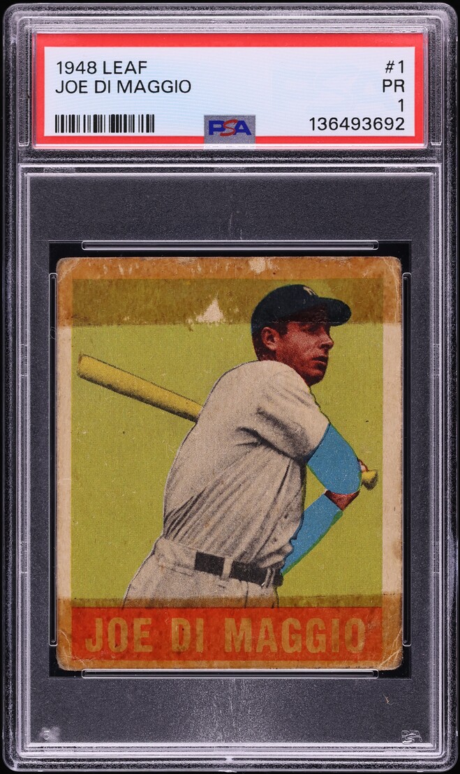 1948 Leaf Joe DiMaggio #1 PSA 1 PR