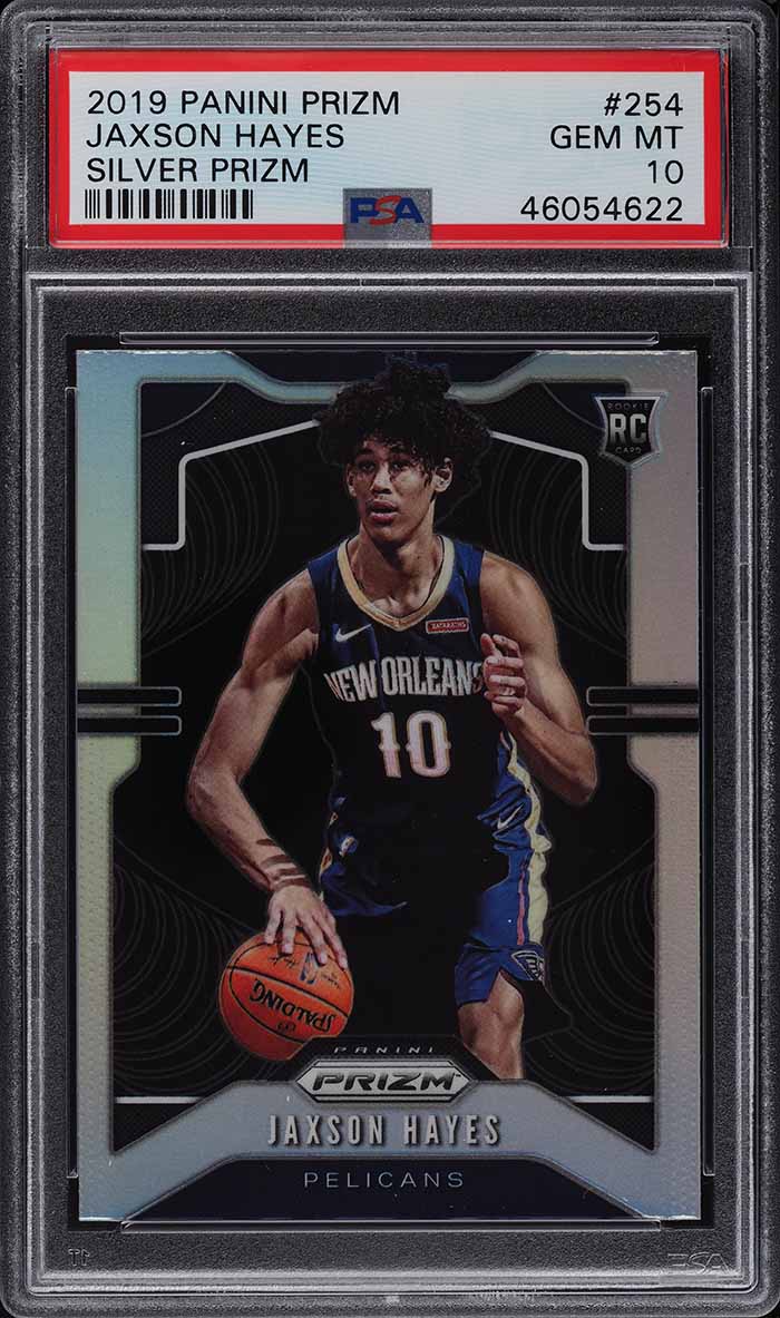 2019 Panini Prizm Silver Prizms Jaxson Hayes ROOKIE #254 PSA 10 GEM MINT