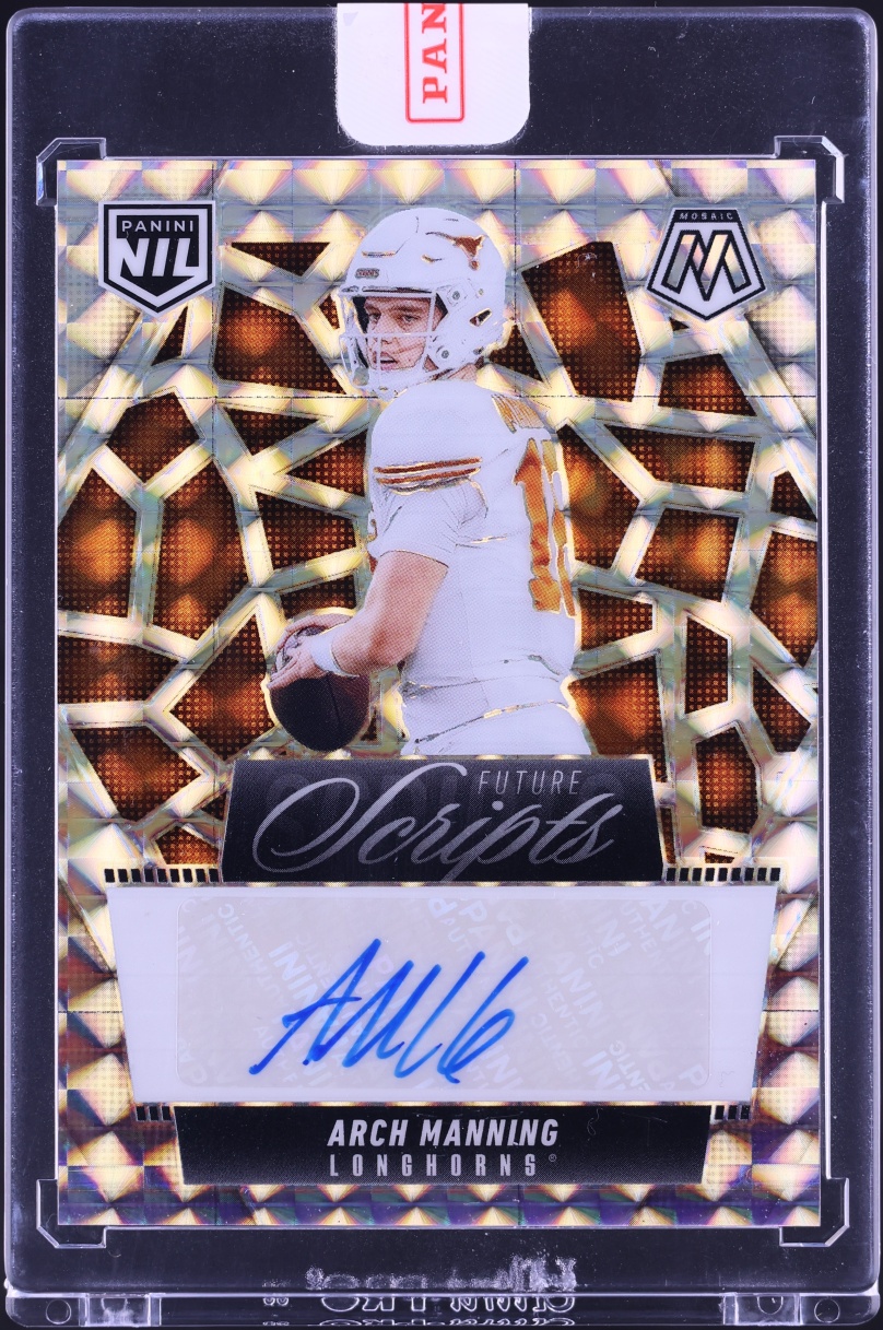 2025 Panini Mosaic NIL Future Scripts Prizm Arch Manning ROOKIE AUTO #FSC-AMG