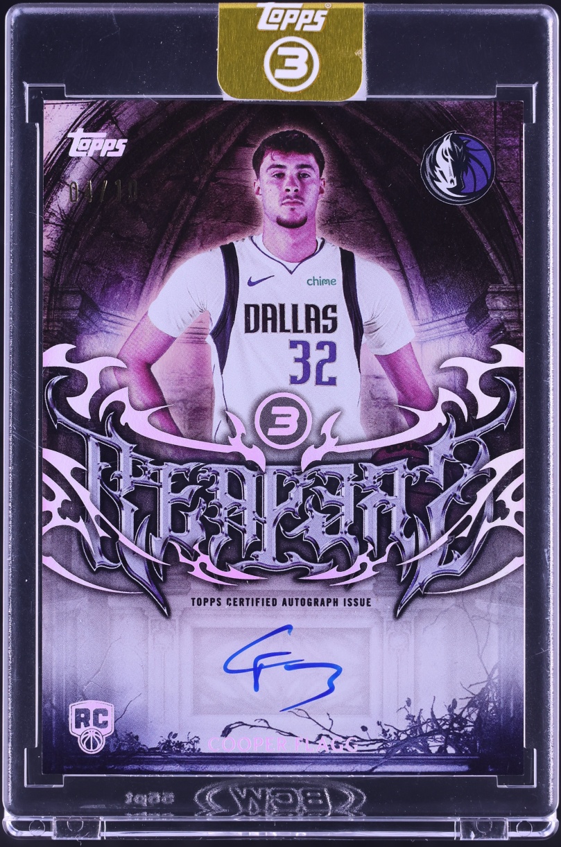 2025 Topps Three Rim Reapers Signatures Cooper Flag ROOKIE AUTO /10 #RR-CF