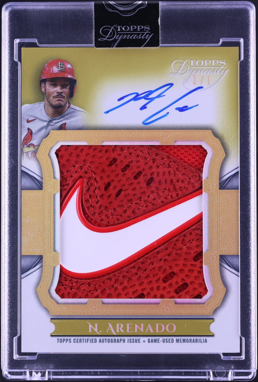 2024 Topps Dynasty Jumbo Batting Glove Nolan Arenado NIKE TAG PATCH AUTO 1/1 #ABGL-NA