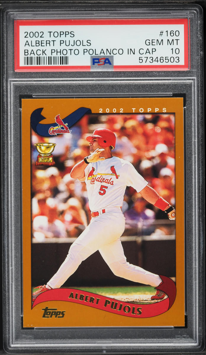 2002 Topps Albert Pujols #160 PSA 10 GEM MINT