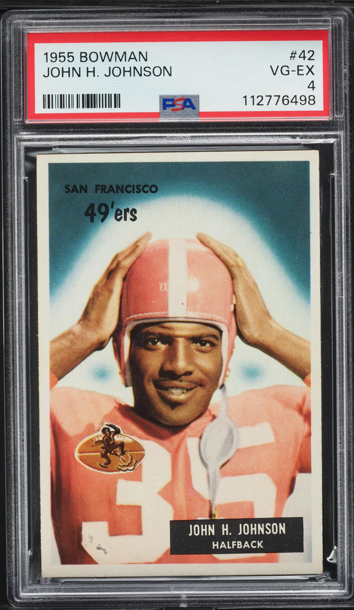 1955 Bowman Football John Henry Johnson ROOKIE #42 PSA 4 VGEX