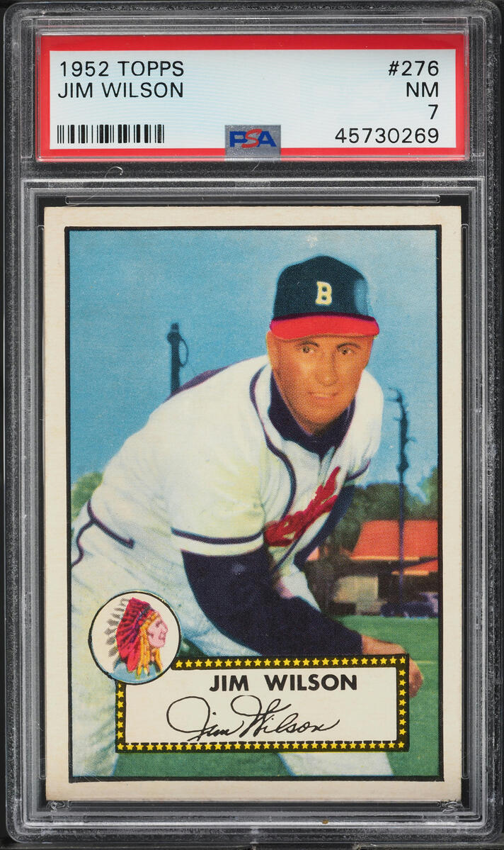 1952 Topps Jim Wilson #276 PSA 7 NRMT