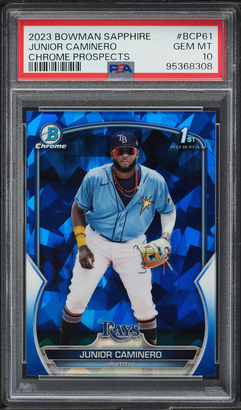 2024 Bowman Sterling Extravaganza Junior Caminero ROOKIE AUTO DNA