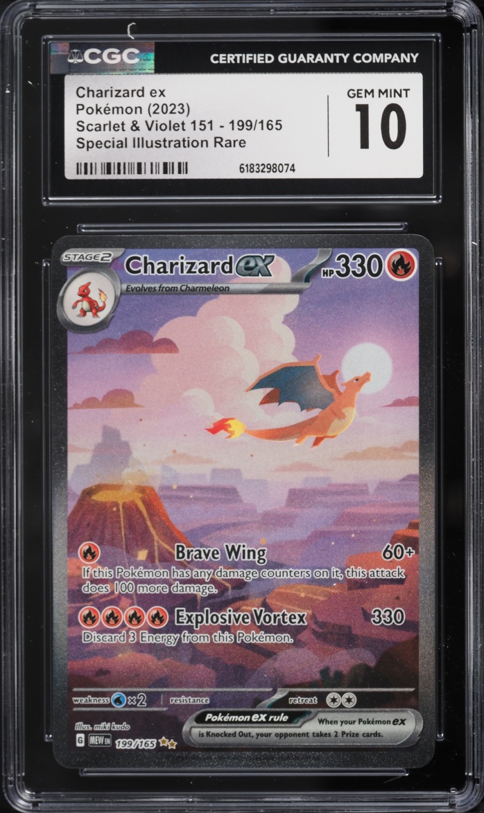 2023 Pokemon Scarlet & Violet 151 SIR Charizard Ex #199 CGC 10 GEM MINT