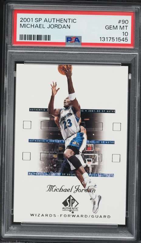 2001 SP Authentic Michael Jordan #90 PSA 10 GEM MINT on Fanatics