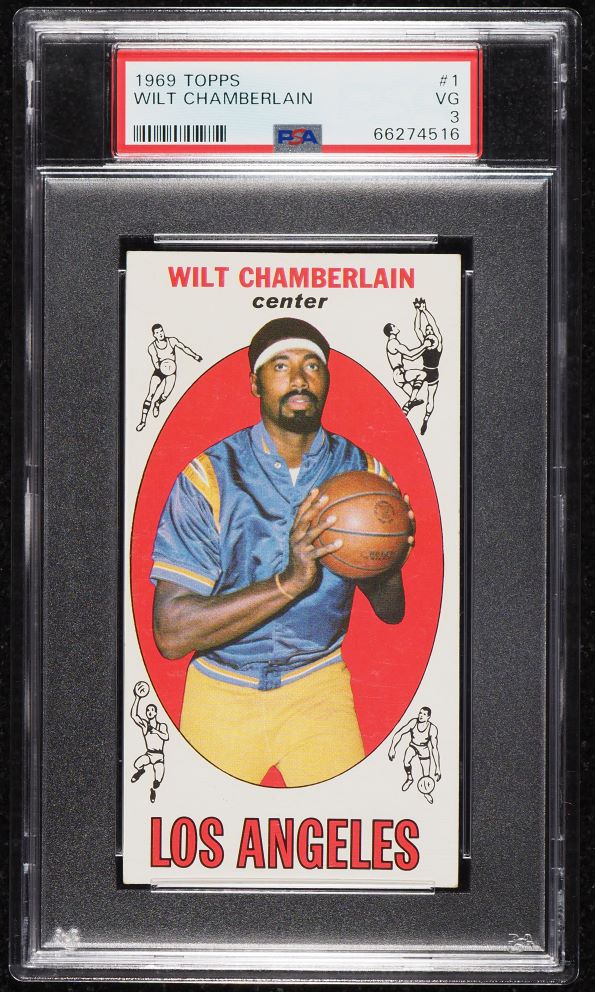 1969 Topps Basketball Wilt Chamberlain #1 PSA 3 VG