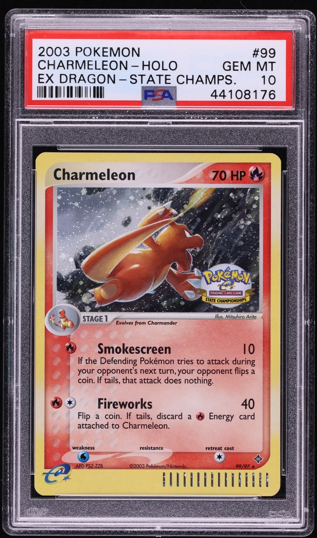2003 Pokemon EX Dragon State Championships Holo Charmeleon #99 PSA 10 GEM MINT
