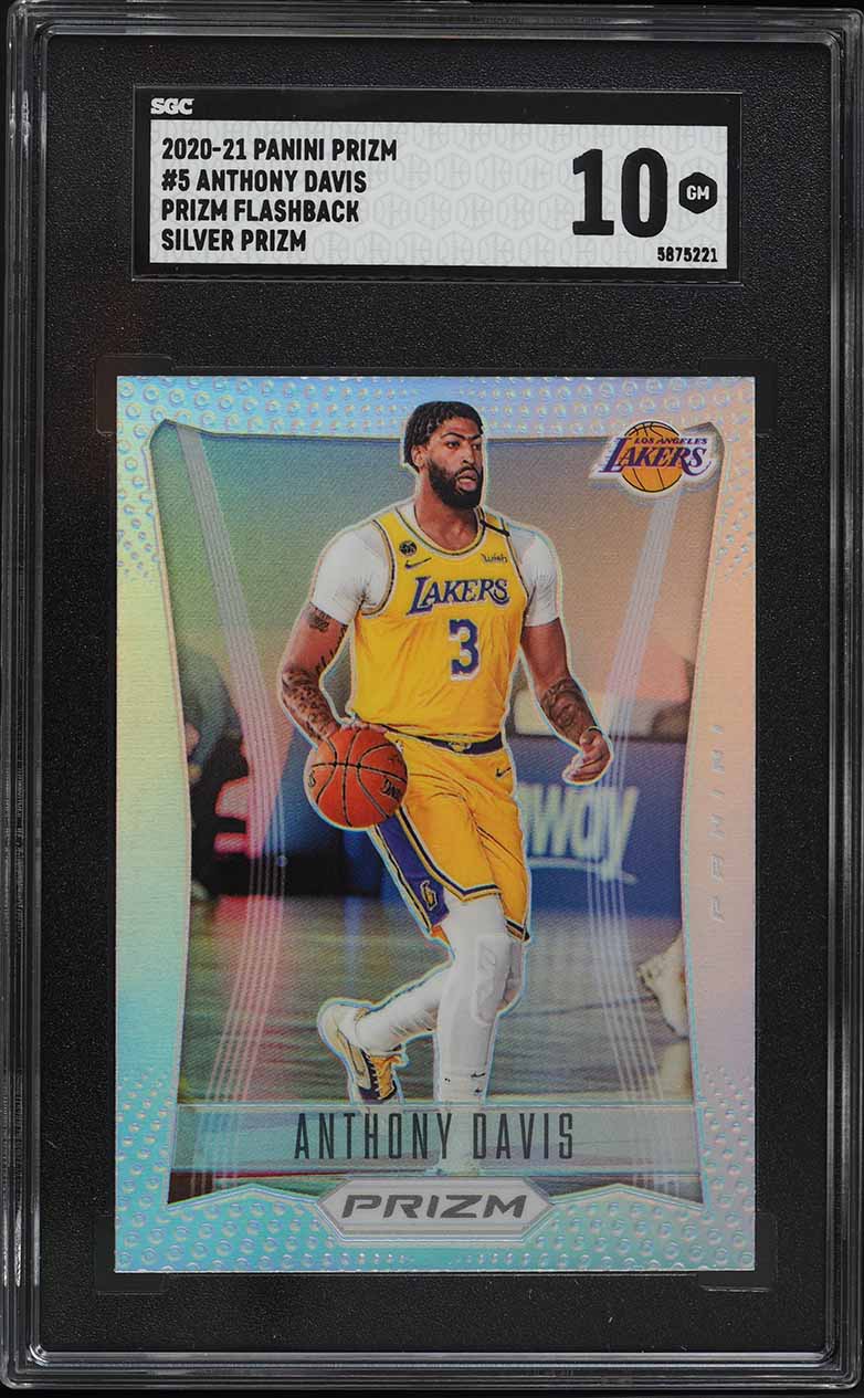 2020 Panini Prizm Flashback Silver Anthony Davis #5 SGC 10 GEM MINT