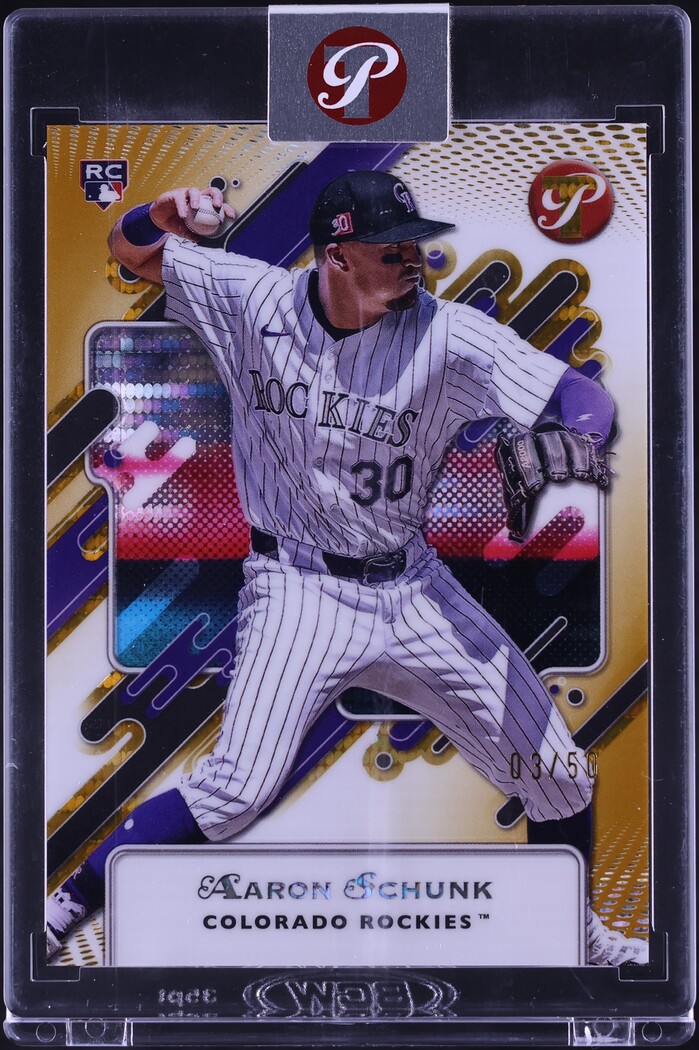 2025 Topps Pristine Gold Refractor Aaron Schunk ROOKIE /50 #108
