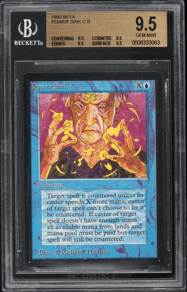 1993 Magic The Gathering MTG Alpha Black Lotus BGS 8.5 NM