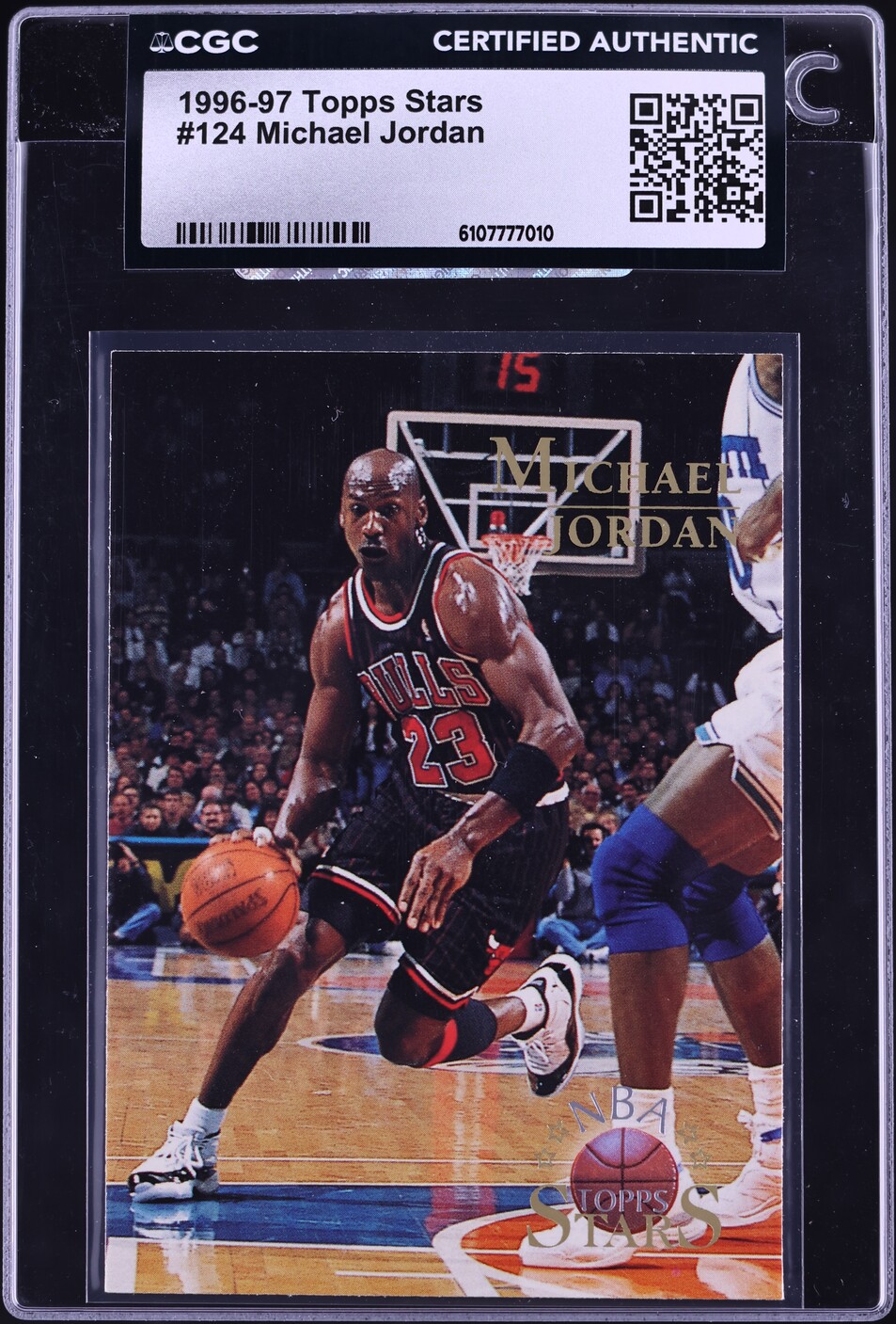 1996 Topps NBA Stars Michael Jordan #124 CGC AUTH