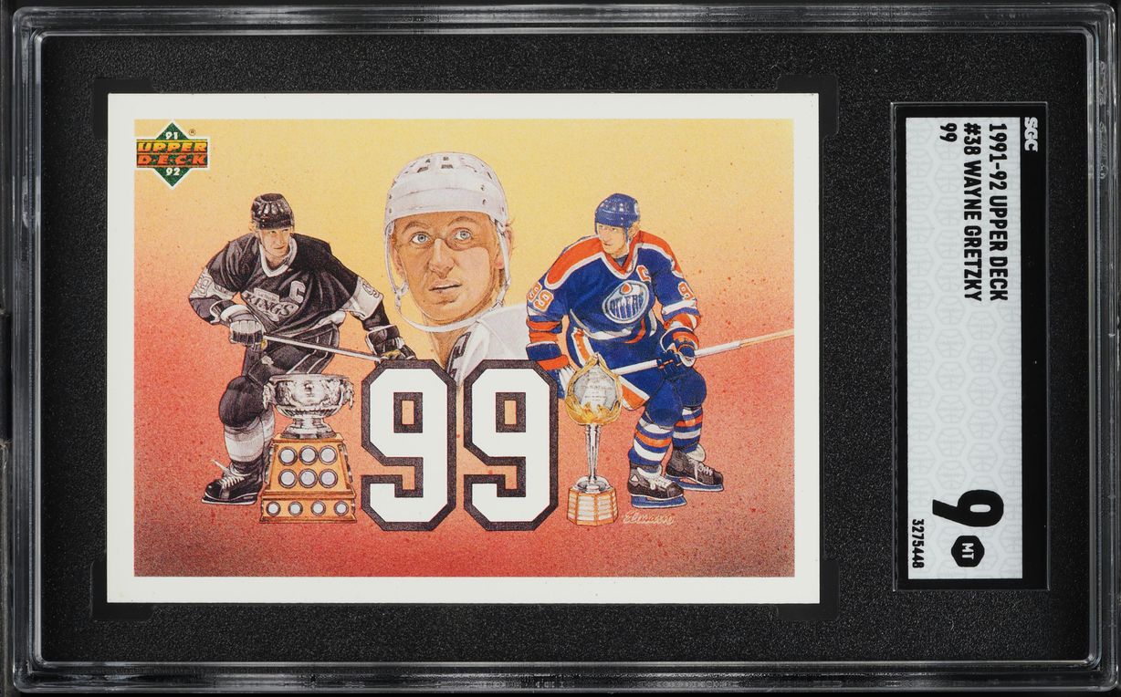 1991 Upper Deck 99 Wayne Gretzky #38 SGC 9 MINT