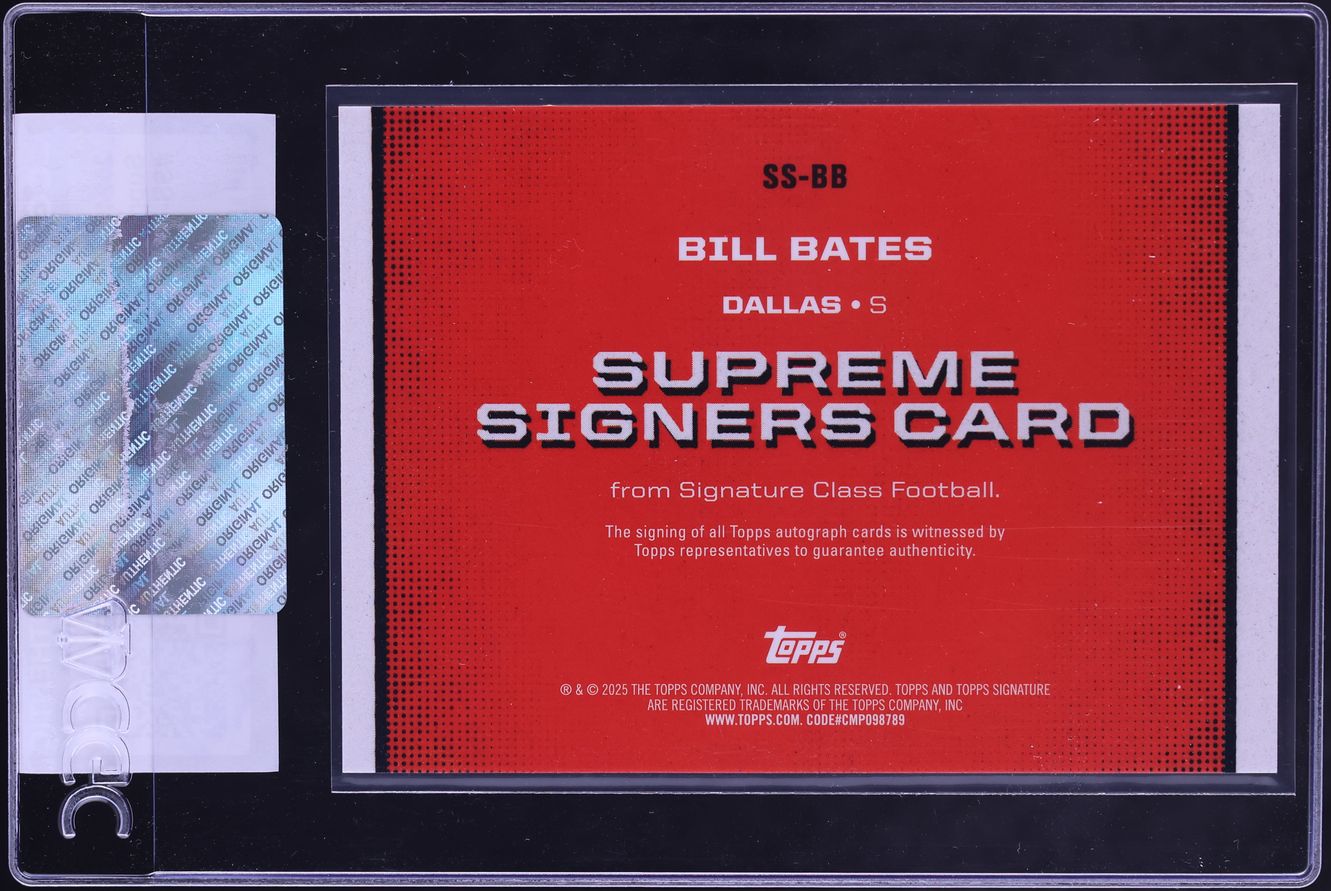 2024 Topps Signature Class Supreme Bill Bates AUTO #SS-BB CGC AUTH