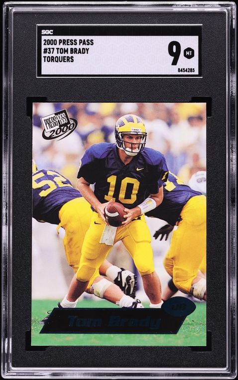 2000 Press Pass Torquers Tom Brady ROOKIE #37 SGC 9 MINT