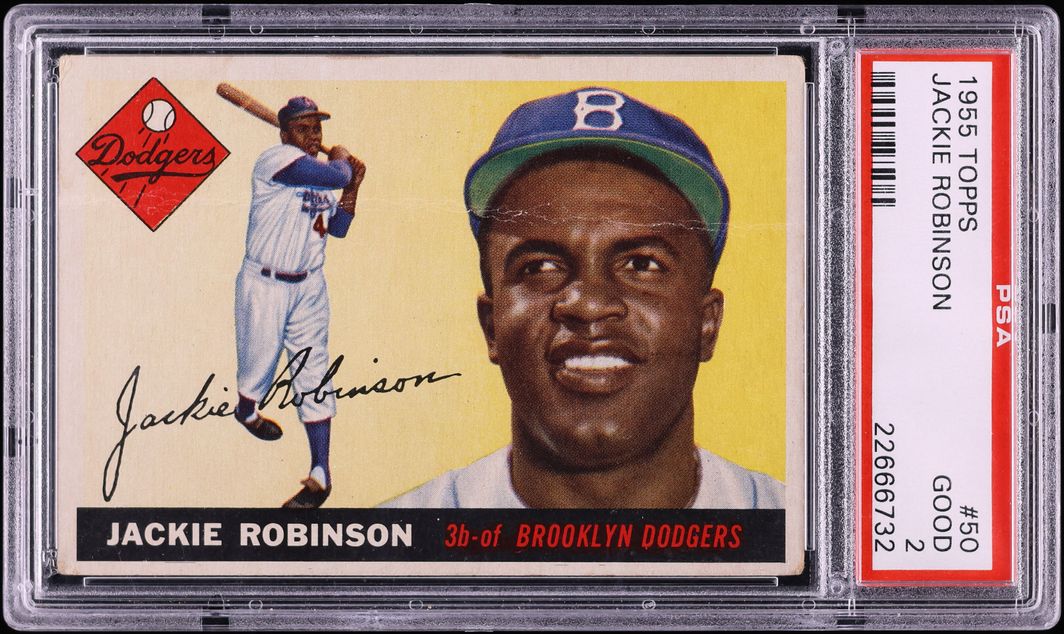 1955 Topps Jackie Robinson #50 PSA 2 GD