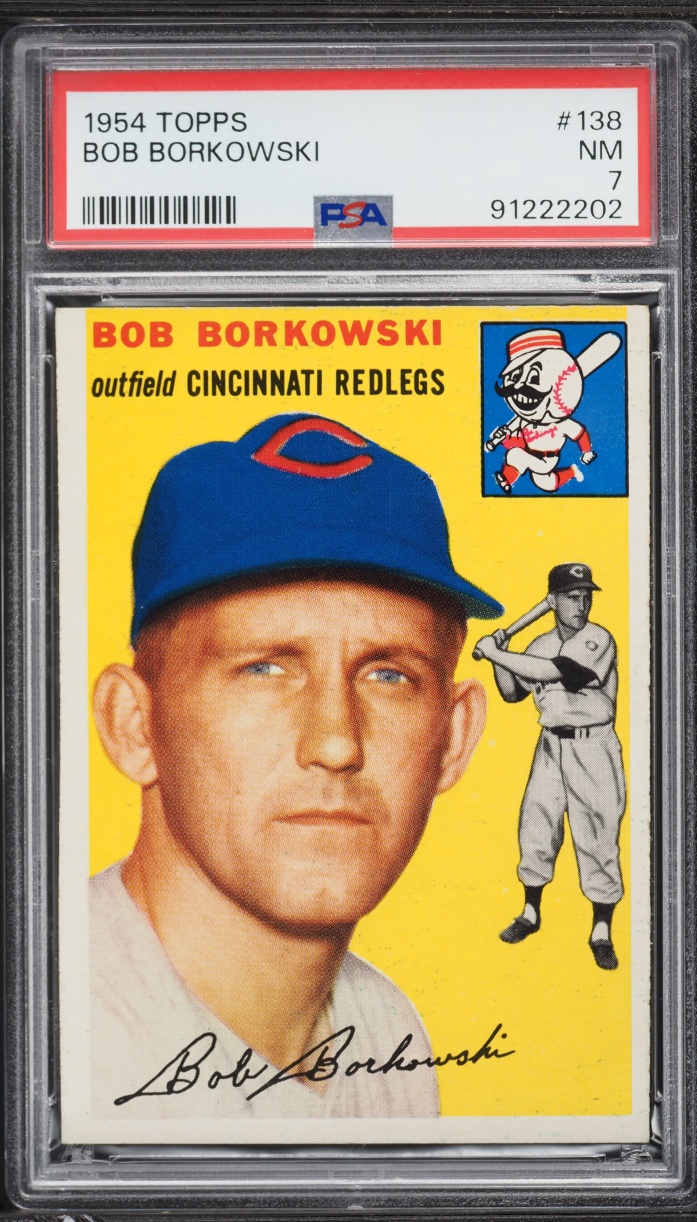1954 Topps Bob Borkowski #138 PSA 7 NRMT