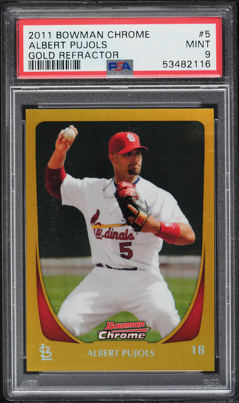 2025 Panini Prizm Purple Albert Pujols /149 #97 CGC AUTH on